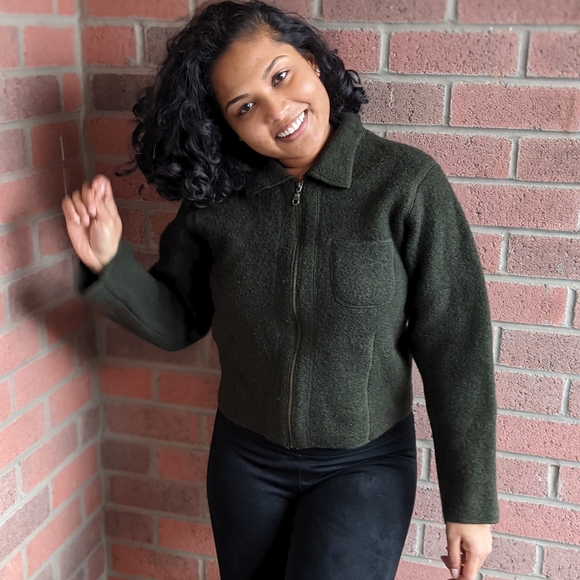 Wool Zip Up Jacket - Picture 3 of 4